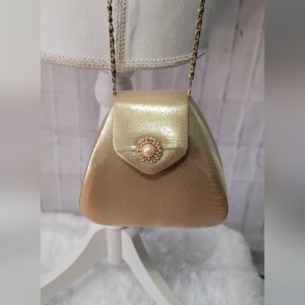 Vintage Gold Mini Glam Bag